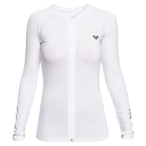 NEW Roxy White Zip-Up Rash Guard
